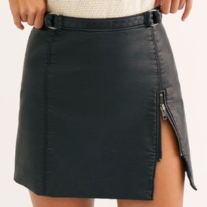 Bundle of Free people mini skirt and bodysuit.